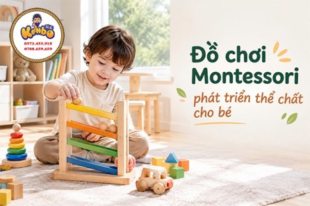Đồ chơi Montessori phát triển thể chất cho bé