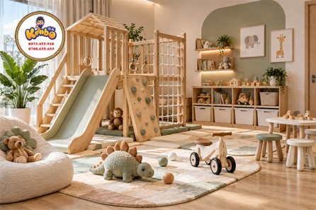 Khu vui chơi thu nhỏ tại nhà: Cách bố trí an toàn, tiện dụng